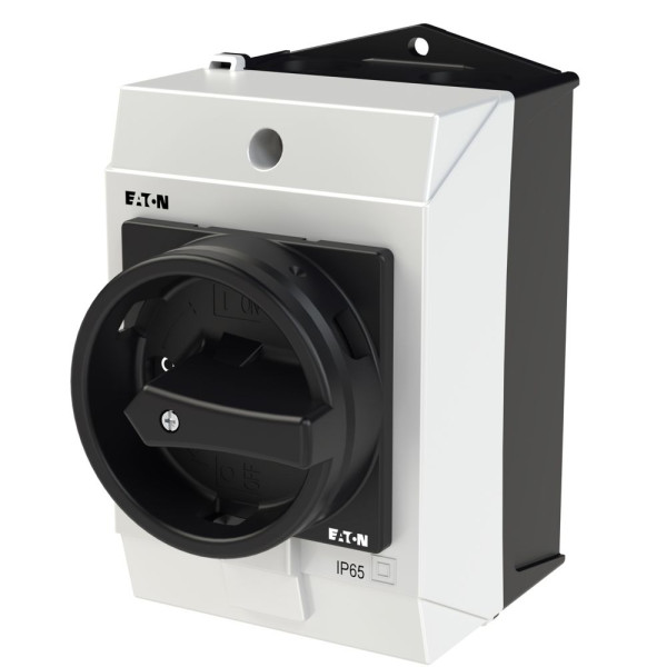 Inter. général, tripolaire + 1 contact f, 20a, 90°, verrouillable, en saillie (T0-2-15679/I1/SVB-SW) - Eaton - 207150