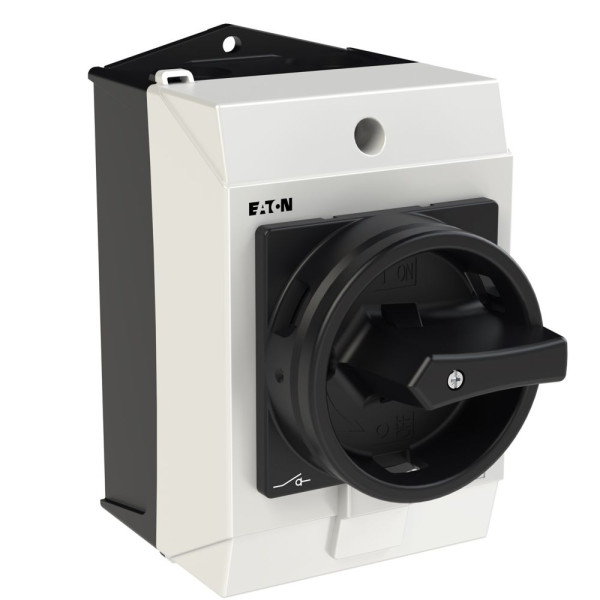 Inter. général, tripolaire + 1 contact f, 20a, 90°, verrouillable, en saillie (T0-2-15679/I1/SVB-SW) - Eaton - 207150