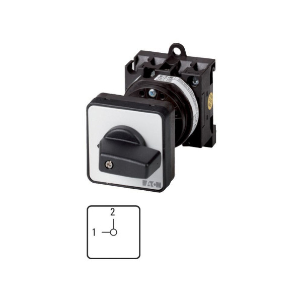 Inverseurs, contacts: 2, 20 a, à accrochage, encastré avec fixation arrière (T0-1-15441/Z)