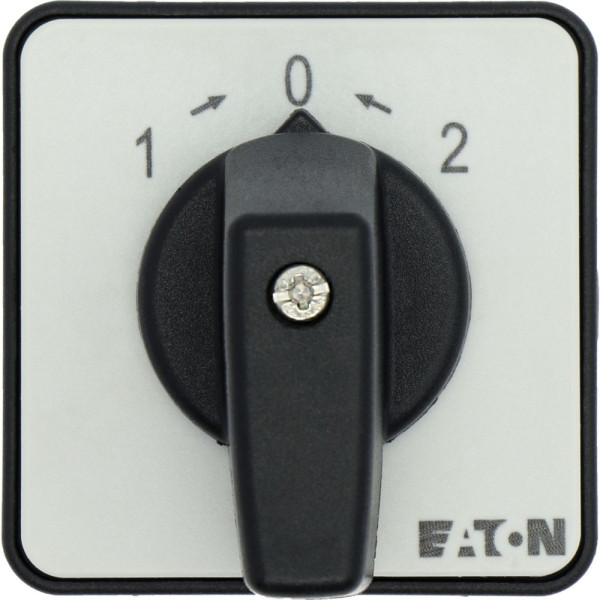 Inverseurs, contacts: 2, 20 a, plastron: 2>0<1, 45 °, à rappel, montage encastré (T0-1-8214/E)