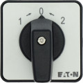 Inverseurs, contacts: 2, 20 a, plastron: 2>0<1, 45 °, à rappel, montage encastré (T0-1-8214/E)