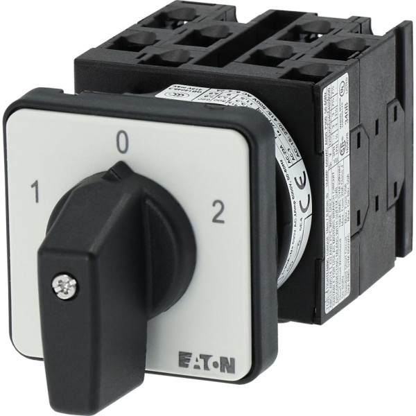 Inverseurs, contacts: 8, 20 a, plastron: 1-0-2, 60°, à accrochage, encastré (T0-4-8213/E)