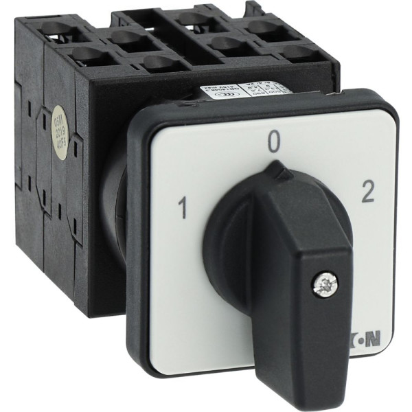 Inverseurs, contacts: 8, 20 a, plastron: 1-0-2, 60°, à accrochage, encastré (T0-4-8213/E)