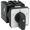 Inverseurs, contacts: 8, 20 a, plastron: 1-0-2, 60°, à accrochage, encastré (T0-4-8213/E)