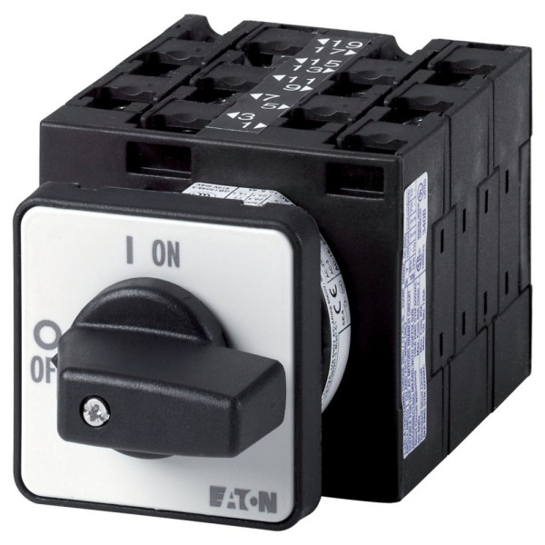Commutateur, cont.: 9, 32a, 0-y-d, 60°, à acc., encastré (T3-5-25/E)