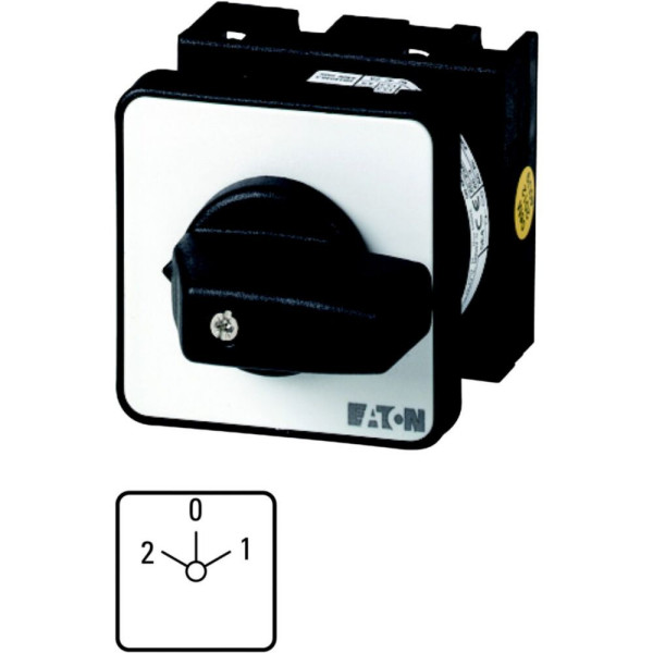 Inverseur, cont.: 4, 20a, 2-0-1, 45°, à accrochage,encastré, fixation centrale (T0-2-15422/EZ)