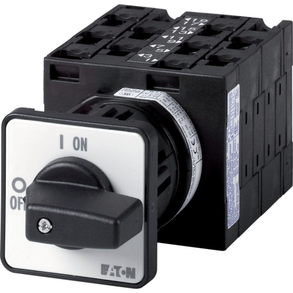 Commut. inverseur, cont.: 10, 32a, à acc.,encastré, fixation centrale (T3-5-15876/EZ) - Eaton - 000797