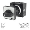 Inverseur, contacts: 4, 32a, 1-2, 90°, à accrochage,encastré, fixation centrale (T3-2-8221/EZ)