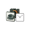 Inverseur, contacts: 4, 32a, 1-2, 90°, à accrochage,encastré, fixation centrale (T3-2-8221/EZ)