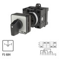 Inverseur, cont.: 5, 32a, 1-0-2, 45°, à accrochage, encastré, fixation arrière (T3-3-8401/Z)