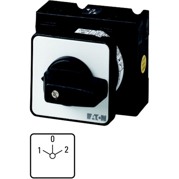 Inverseurs, contacts: 2, 32 a, plastron: 1-0-2, 60°, à accrochage, encastré (T3-1-8210/E)