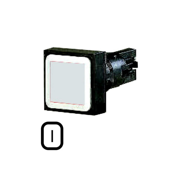 Bouton-poussoir, blanc, à accrochage (Q18DR-WS)