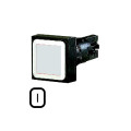 Bouton-poussoir, blanc, à rappel (Q25D-WS)