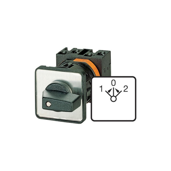 Inverseurs de marche, contacts: 5, 63a, plastron: 1>0<2, 45°, à rappel, encastré (T5B-3-8228/E) - Eaton - 092374