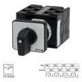 Inverseur, contacts: 8, 32a, netz-0-notstrom, 45°, à accrochage, encastré (T3-4-8902/E)