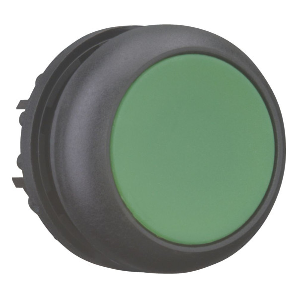 Bouton-poussoir, plat, vert, à rappel (M22S-D-G) - Eaton - 216597