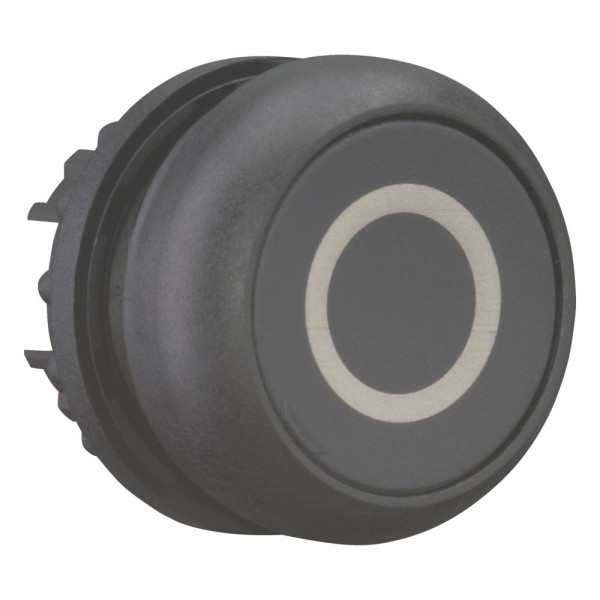 Bouton-poussoir, plat, noir 0, à rappel (M22S-D-S-X0) - Eaton - 216610