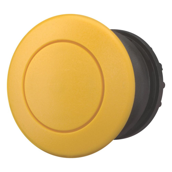Bouton-poussoir coup de poing, jaune, à rappel (M22S-DP-Y) - Eaton - 216719