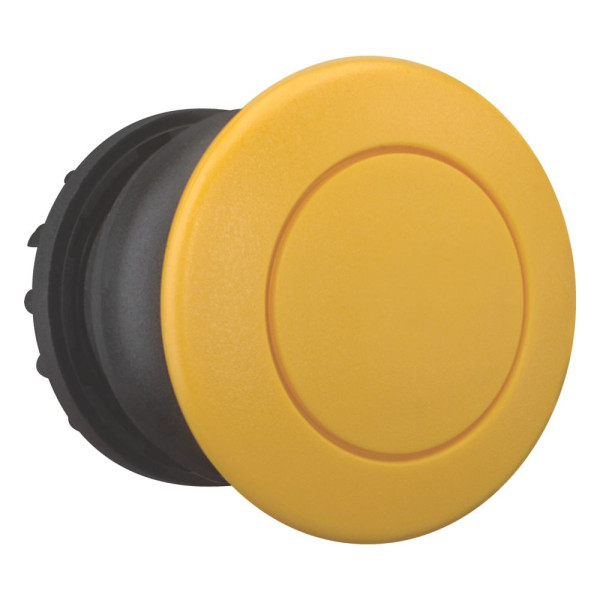 Bouton-poussoir coup de poing, jaune, à rappel (M22S-DP-Y) - Eaton - 216719