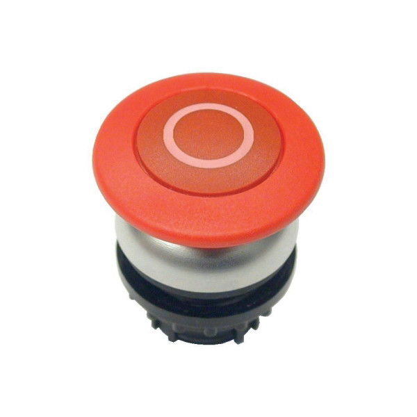 Bouton-poussoir coup de poing, rouge 0, à rappel (M22-DP-R-X0) - Eaton - 216720