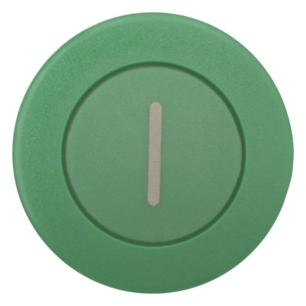 Bouton-poussoir coup de poing, vert i, à accrochage (M22-DRP-G-X1) - Eaton - 216753