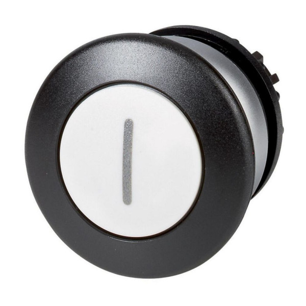 Bouton-poussoir coup de poing, blanc i, à accrochage (M22-DRP-W-X1) - Eaton - 216757