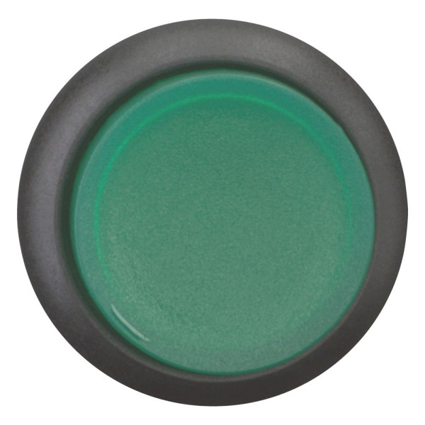 Bouton-poussoir lumineux, saillant, vert, à accrochage (M22S-DRLH-G) - Eaton - 216798