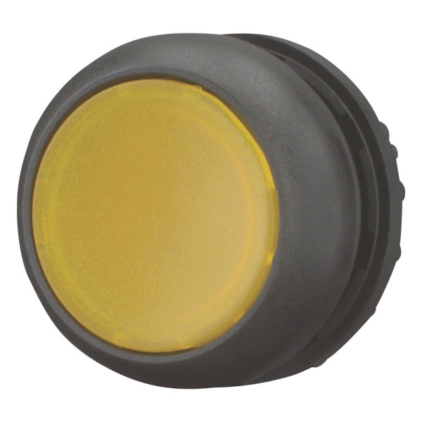 Bouton-poussoir lumineux, plat, jaune, à accrochage (M22S-DRL-Y) - Eaton - 216951