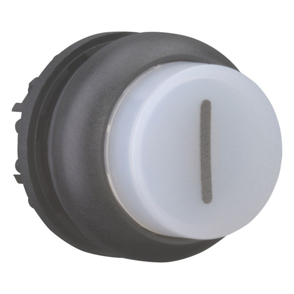 Bouton-poussoir lumineux, saillant, blanc i, à rappel (M22S-DLH-W-X1) - Eaton - 216982