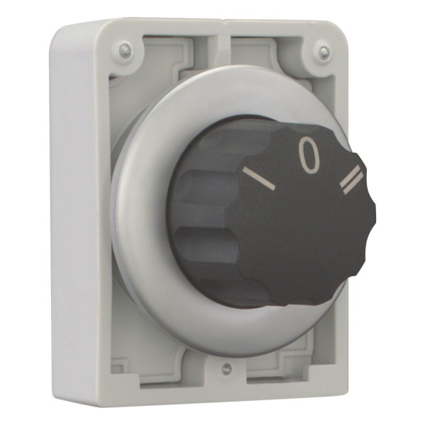 Commut rotatif, 30mm, bouont-tournant, avec inscription, 3 pos, à rappel  (M30C-FW3) - Eaton - 187089