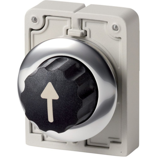Commut rotatif, 30mm, avec bouton tournant, 3 positions, à accroch (M30C-FWR3-X7) - Eaton - 187107