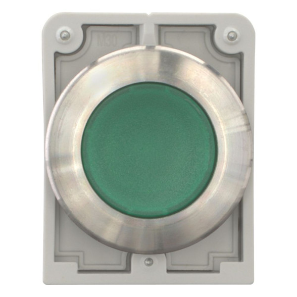 Bouton-poussoir lumin.,30mm affleur.vert (M30I-FDL-G) - Eaton - 188060