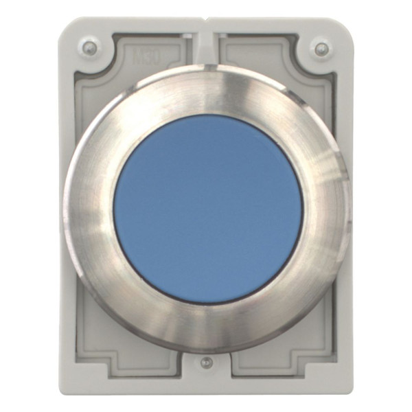Bouton-pous.30mm affleur.bleu,à accr. (M30I-FDR-B) - Eaton - 188097