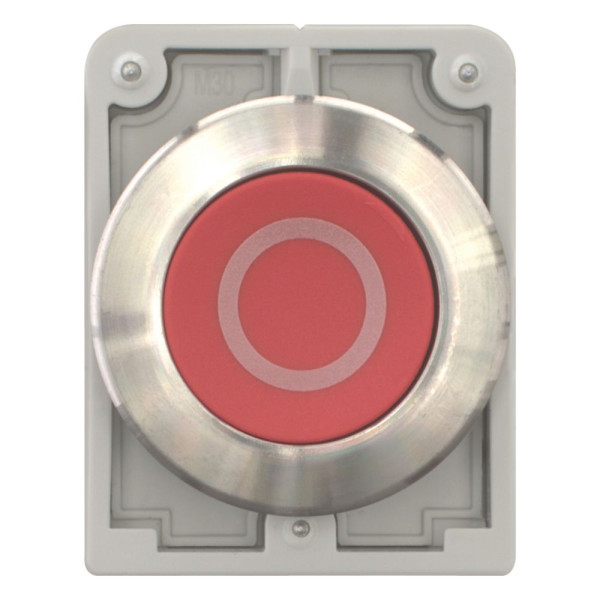 Bouton-poussoir,30mm affleur.,rouge,"o" (M30I-FD-R-X0) - Eaton - 188105