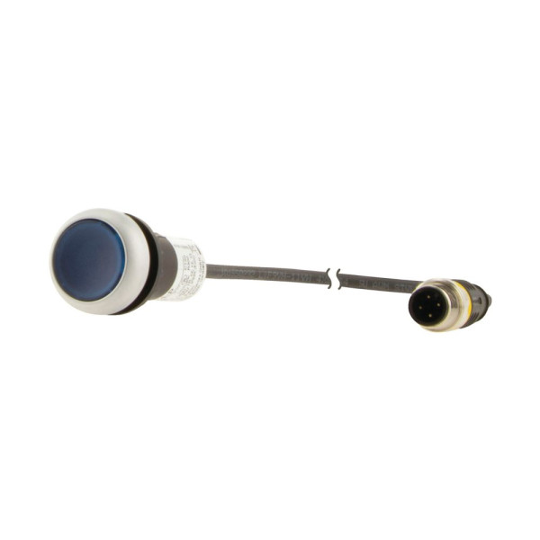 Bouton-pous.lum.,24v,1f,bleu,0,2m,m12a  (C22-DRL-B-K10-24-P1) - Eaton - 185557
