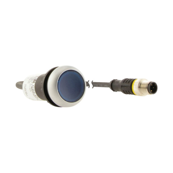 Bouton-pous.lum.,24v,1f,bleu,0,2m,m12a  (C22-DRL-B-K10-24-P1) - Eaton - 185557