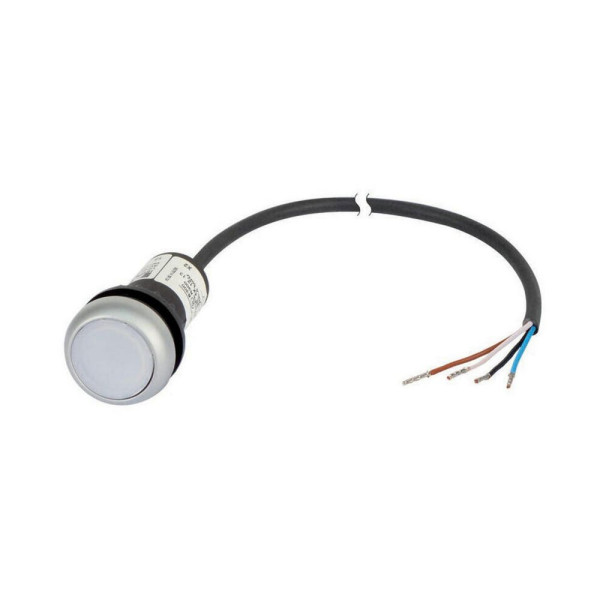 Bouton-pous.lum.,24v,1f,blanc,1m,ouvert  (C22-DRL-W-K10-24-P62) - Eaton - 185592