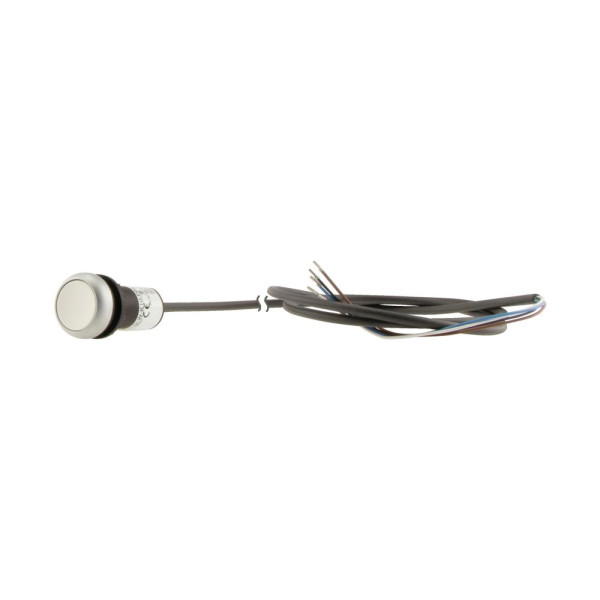 Bouton-pous.affl.,1f,blanc,3,5m,ouv.  (C22-D-W-K10-P65) - Eaton - 185619