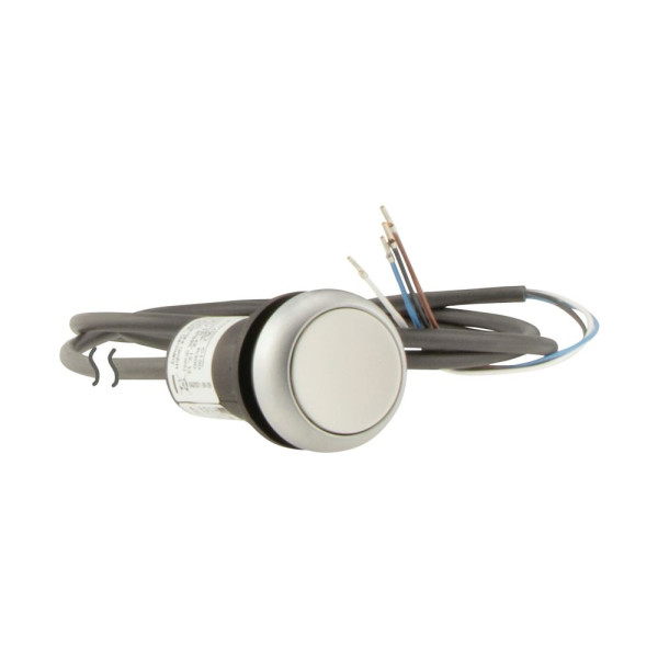 Bouton-pous.affl.,1f,blanc,3,5m,ouv.  (C22-D-W-K10-P65) - Eaton - 185619