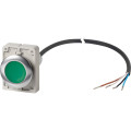 Bouton-poussoir, à rappel, 1 n/o, vert, cable extrémité ouverte, 4-pole, 3.5 m (C30C-FD-G-K10-P65)
