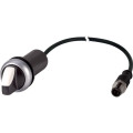 Commut rotatif, à manette, à rappel, 3 pos, 2no, câble + connecteur m12a, 0,2 m (C22-WK3-K20-P1)