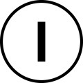 Étiquette, plate blanche, i (M22-XD-W-X1)