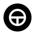 Étiquette, saillante noire, symbole marche par à-coups (M22-XDH-S-X11)