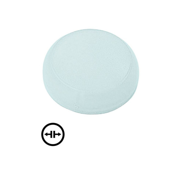 Verrine, voyant lumineux blanc, plate, symbole desserrage (M22-XL-W-X13)