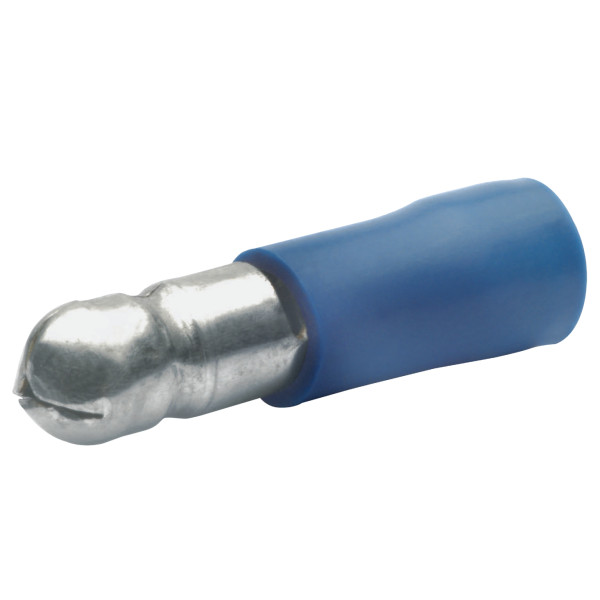Fiches rondes mâles Klauke bleue d4