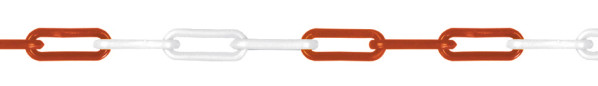 Chaîne de délimitation plastique 5m rouge/blanc. - Catu - AL3105