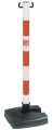 Balise de signalisation support de chaine pliante rouge et blanche. - Catu - AL316