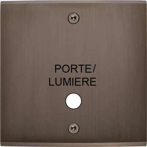 Façade  Confidence Laiton Canon de Fusil  simple guichet lumineux lumiere à vis (150-414) - Modelec - 150414 Façade  Confidence Laiton Canon de Fusil  simple guichet lumineux lumiere à vis (150-414) - Modelec - 150414