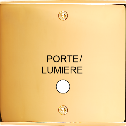 Façade  Confidence Laiton Or Miroir  simple guichet lumineux lumiere v (150-421) - Modelec - 150421