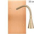 Façade confidence laiton cuivre satiné double verticale liseuse 20